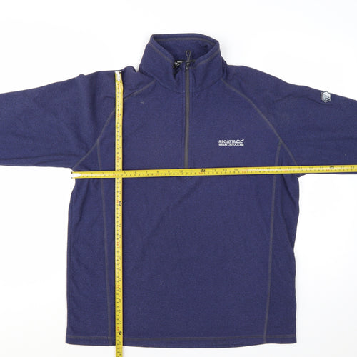 Regatta Men's Blue Fleece 1/2 Zip Pullover Sweatshirt Size L