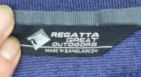 Regatta Men's Blue Fleece 1/2 Zip Pullover Sweatshirt Size L