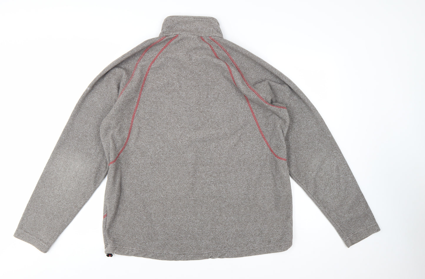Trespass Men’s Grey 1/4 Zip Fleece Pullover Sweatshirt L
