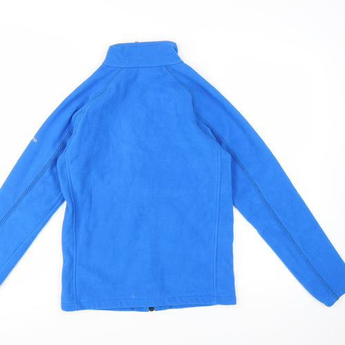 Columbia Boys Blue Full Zip Fleece Jacket Size 14 Years Outdoor Warm Layer