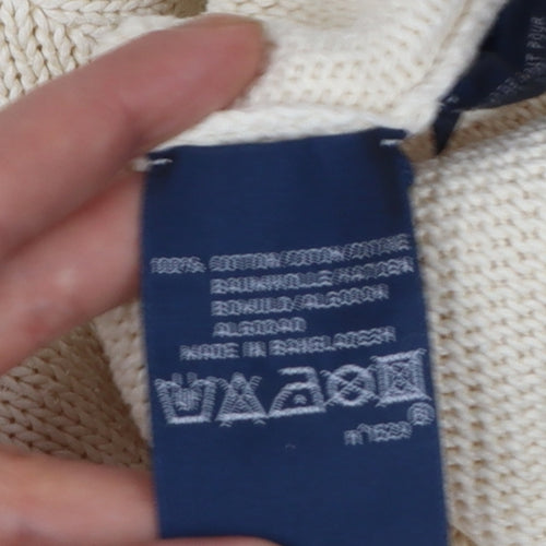 Polo Ralph Lauren Men's Beige 4XL Cotton Crew Neck Jumper