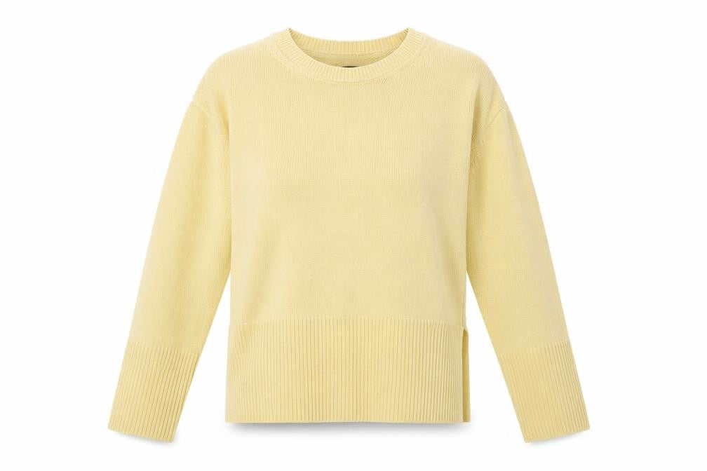 Gap Women's Yellow Cotton Crew Neck Pullover Jumper XS