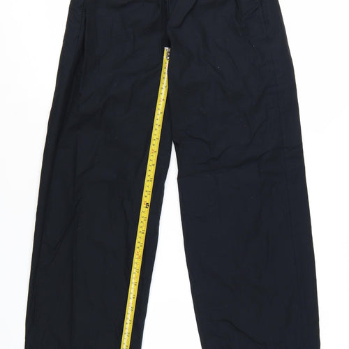 Marks and Spencer Women’s Black Cotton Straight Trousers Size 6
