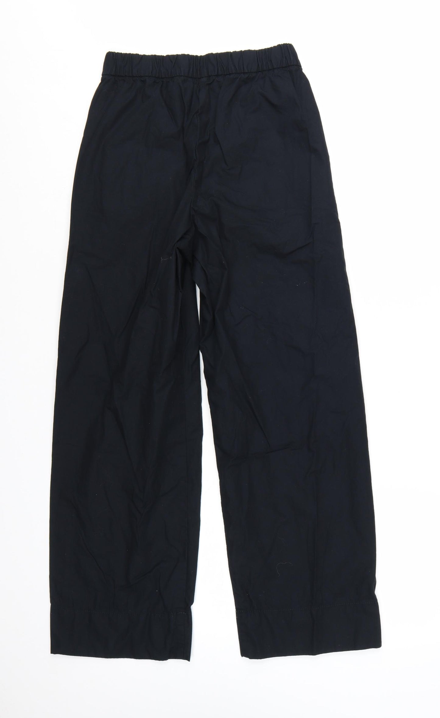 Marks and Spencer Women’s Black Cotton Straight Trousers Size 6