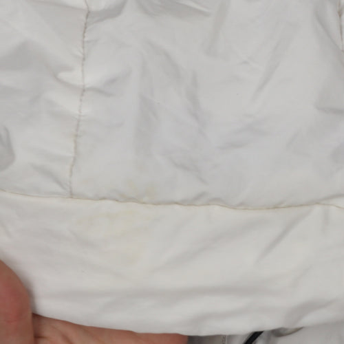 Superdry Women's White Hooded Puffer Jacket Size 14