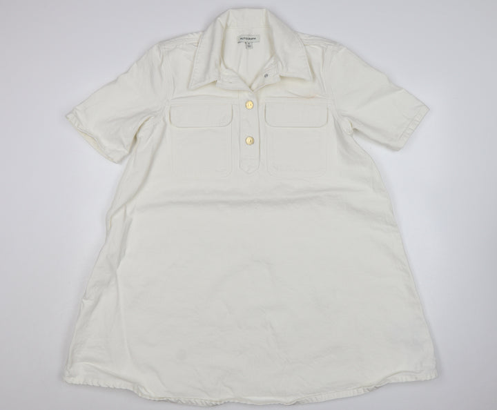 Marks and Spencer Women’s Ivory Cotton Shirt Dress Size 12