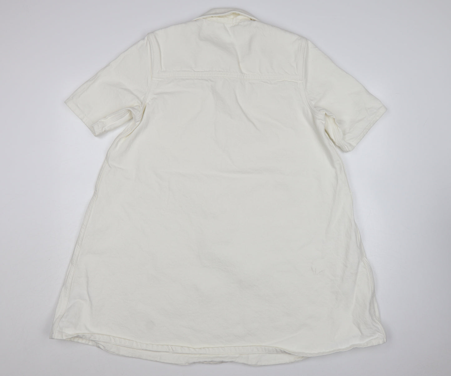 Marks and Spencer Women’s Ivory Cotton Shirt Dress Size 12