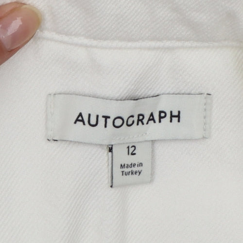 Marks and Spencer Women’s Ivory Cotton Shirt Dress Size 12