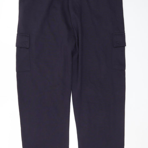 Pegasus Mens Black XL Cargo Fleece Trousers with Pockets