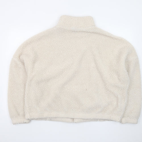 Ellesse Women's Beige Fleece Full Zip Jacket Size M