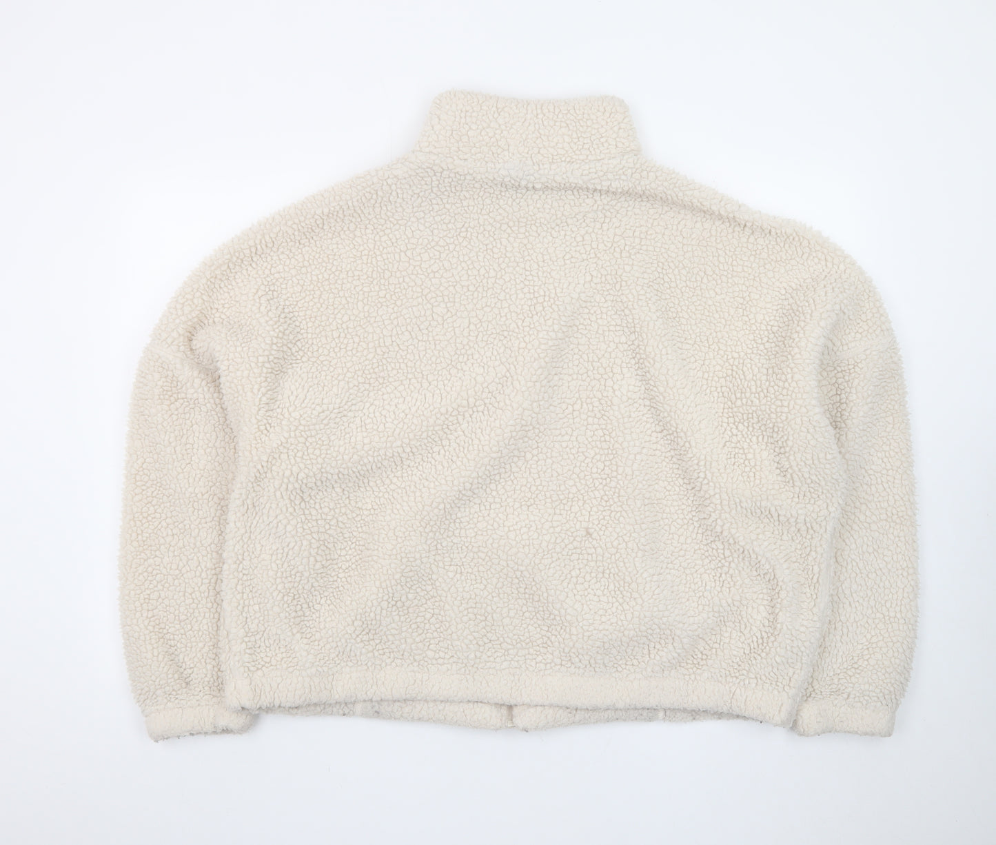 Ellesse Women's Beige Fleece Full Zip Jacket Size M