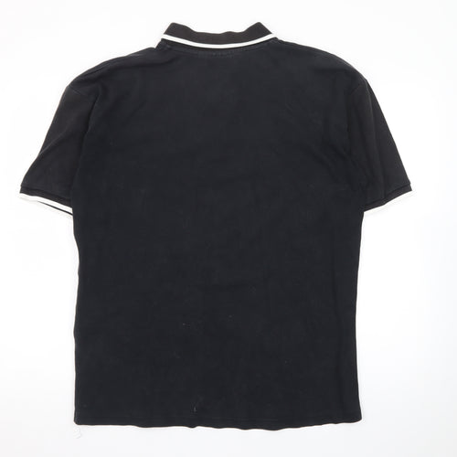 Guinness Men's Black Embroidered Toucan Polo Shirt Size L