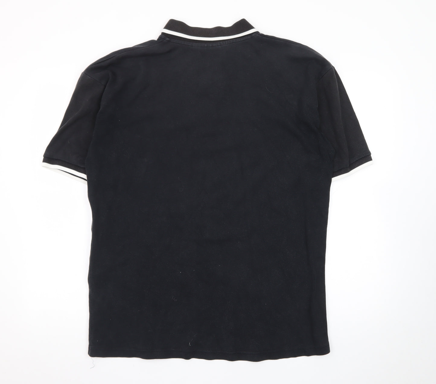 Guinness Men's Black Embroidered Toucan Polo Shirt Size L