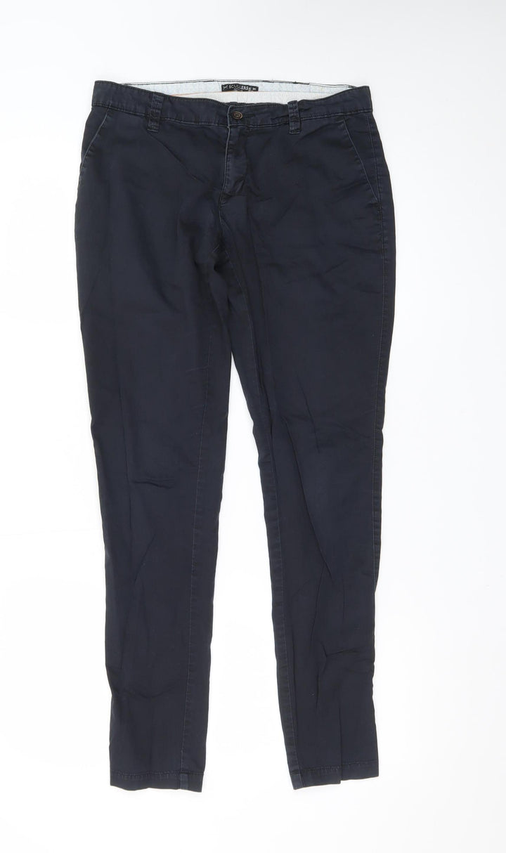 Scullers Men's Blue Chino Trousers Size 30 Slim Tapered Fit