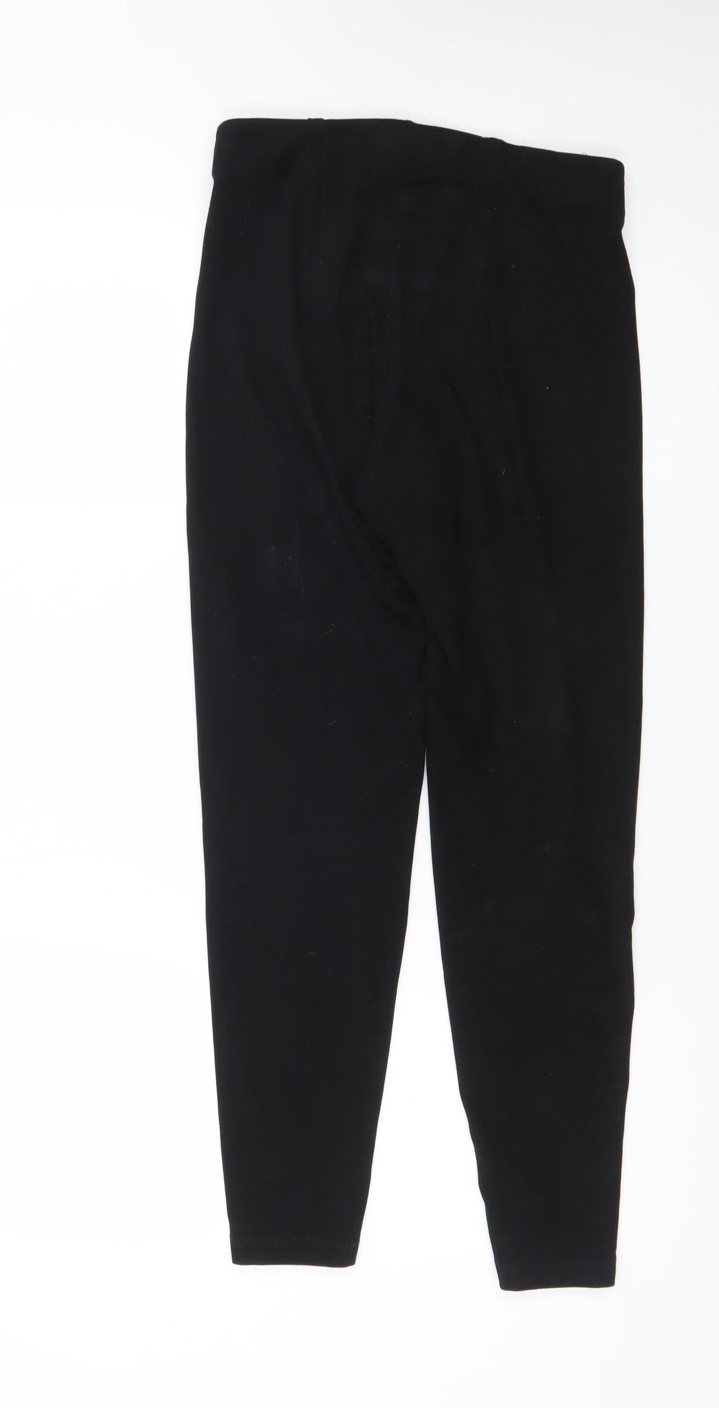 Marks and Spencer Women Black Size 8 Ankle Length Leggings