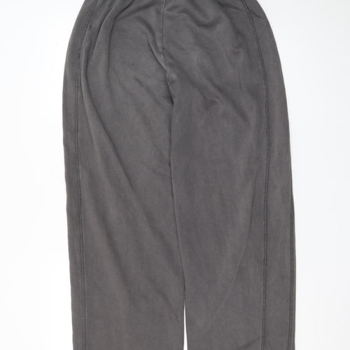 Zara Women Grey Fleece Sweatpants S Elastic Waist Comfort Fit