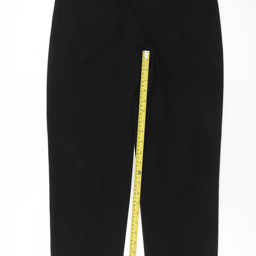 Uniqlo Men's Black Regular Fit Business Trousers Size S