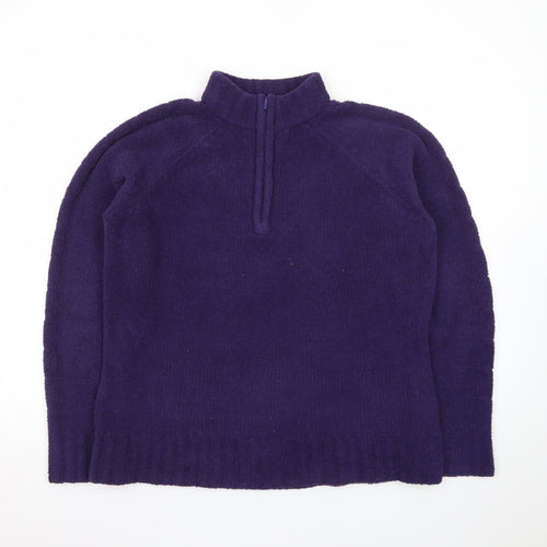 Peter Storm Women's Purple Fleece 1/4 Zip Pullover Size 16