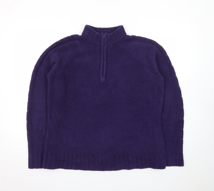 Peter Storm Women's Purple Fleece 1/4 Zip Pullover Size 16