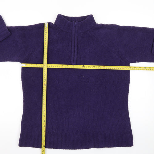 Peter Storm Women's Purple Fleece 1/4 Zip Pullover Size 16