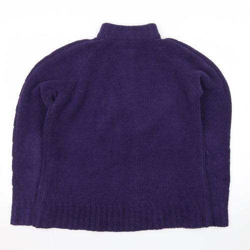 Peter Storm Women's Purple Fleece 1/4 Zip Pullover Size 16