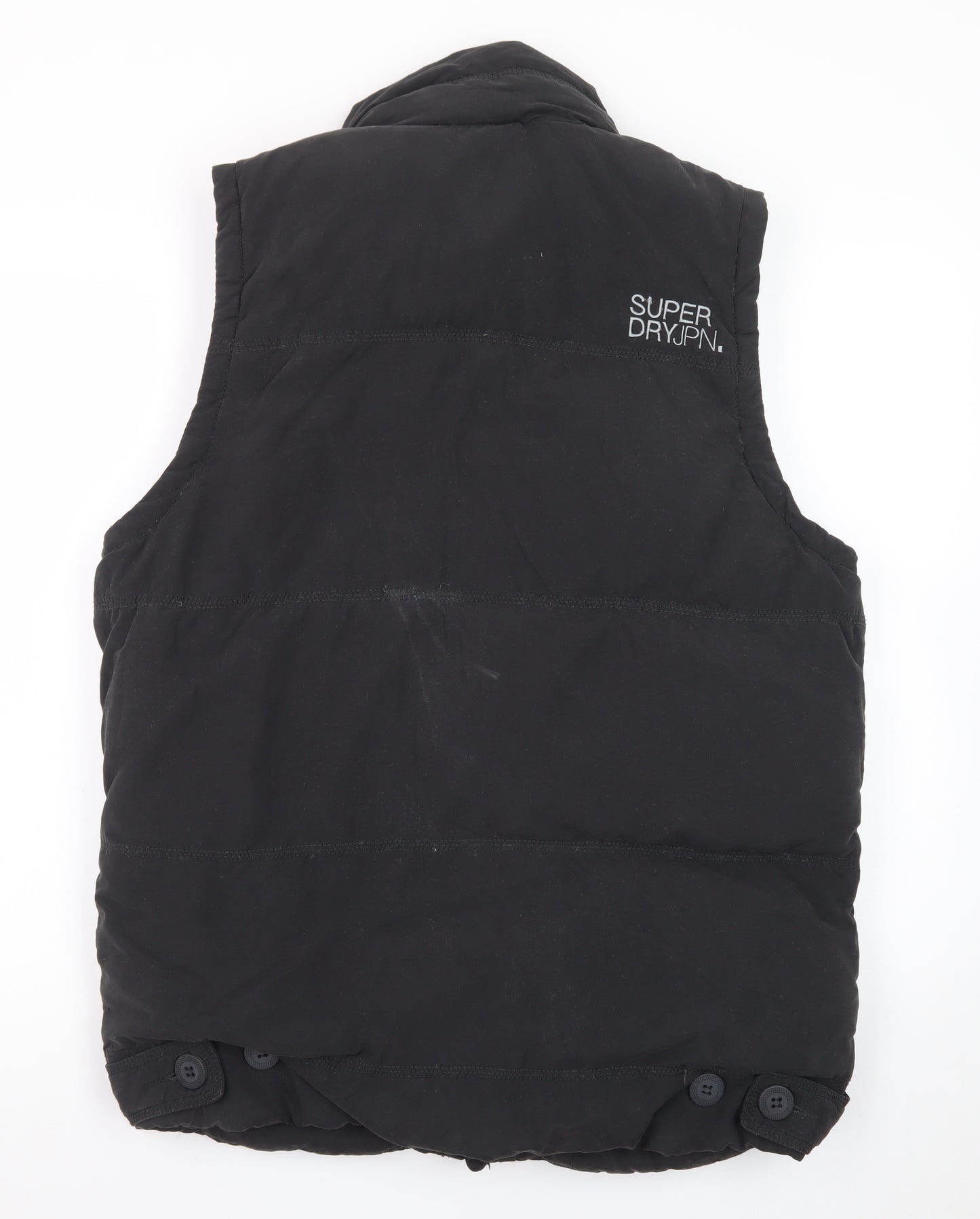 Superdry Men's Black XL Puffer Academy Gilet Waistcoat