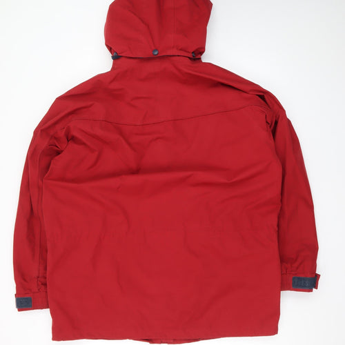 Trespass Men's Red XL Waterproof Hooded Rain Jacket