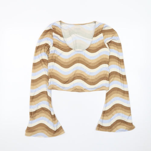 Social Tourist Women’s Multicoloured Cropped Long Sleeve Top M
