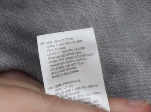 White Stuff Women's Blue Hooded Cotton Parka Jacket Size 8
