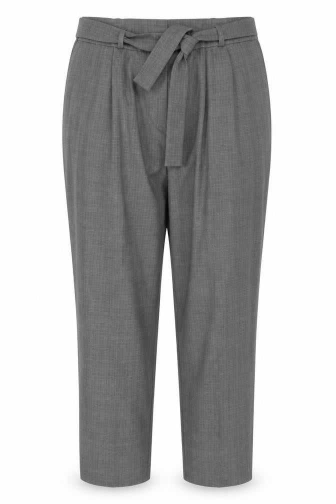 Dorothy Perkins Women’s Grey Paperbag Tapered Trousers UK 14