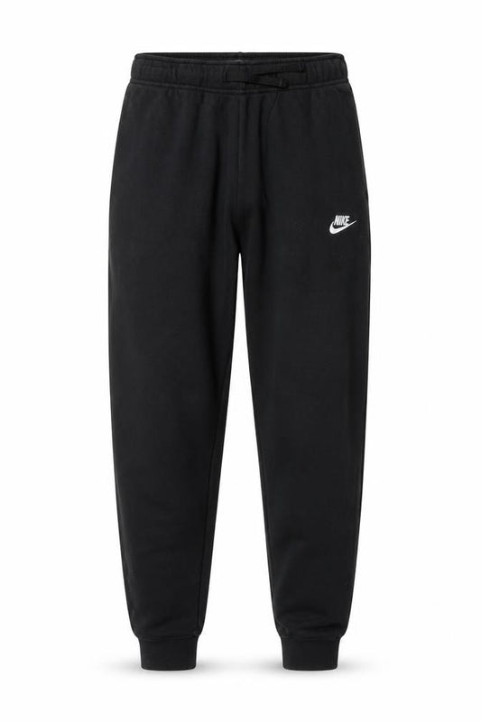 Front view of Nike Men's Black Jogger Sweatpants M Regular Fit Casual Trousers