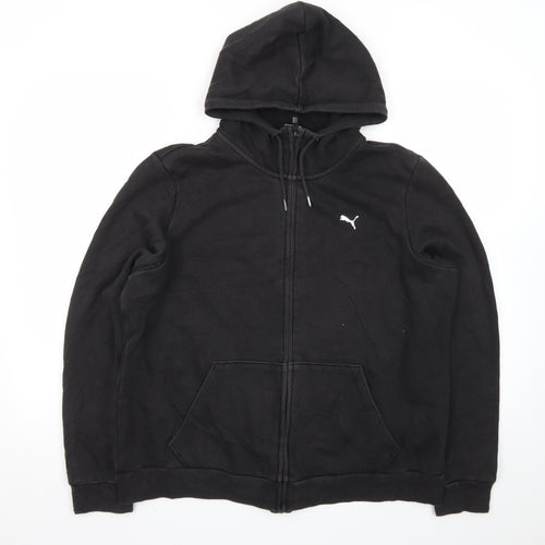 Puma Mens Black XL Full Zip Hoodie Sweatshirt