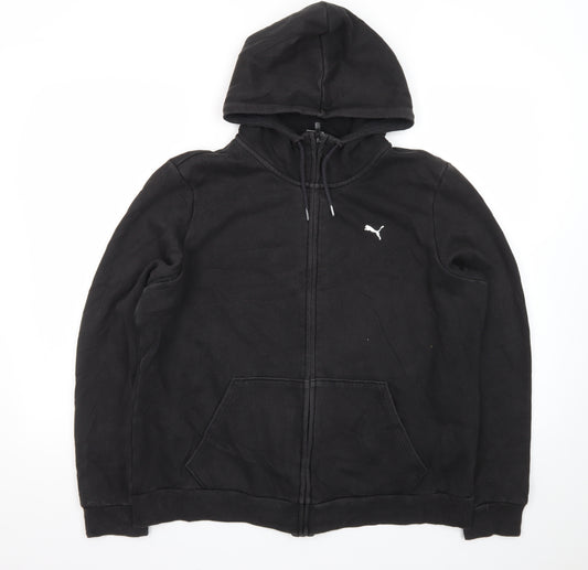 Puma Mens Black XL Full Zip Hoodie Sweatshirt