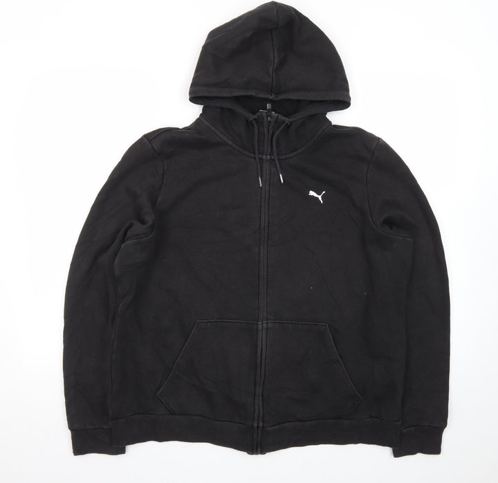 Puma Mens Black XL Full Zip Hoodie Sweatshirt