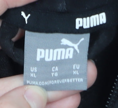 Puma Mens Black XL Full Zip Hoodie Sweatshirt