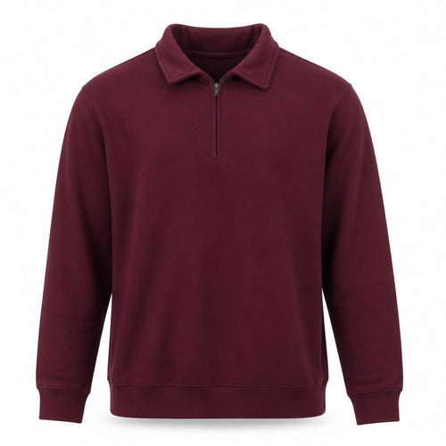 Croft & Barrow Men’s Red XL Collared 1/4 Zip Sweatshirt