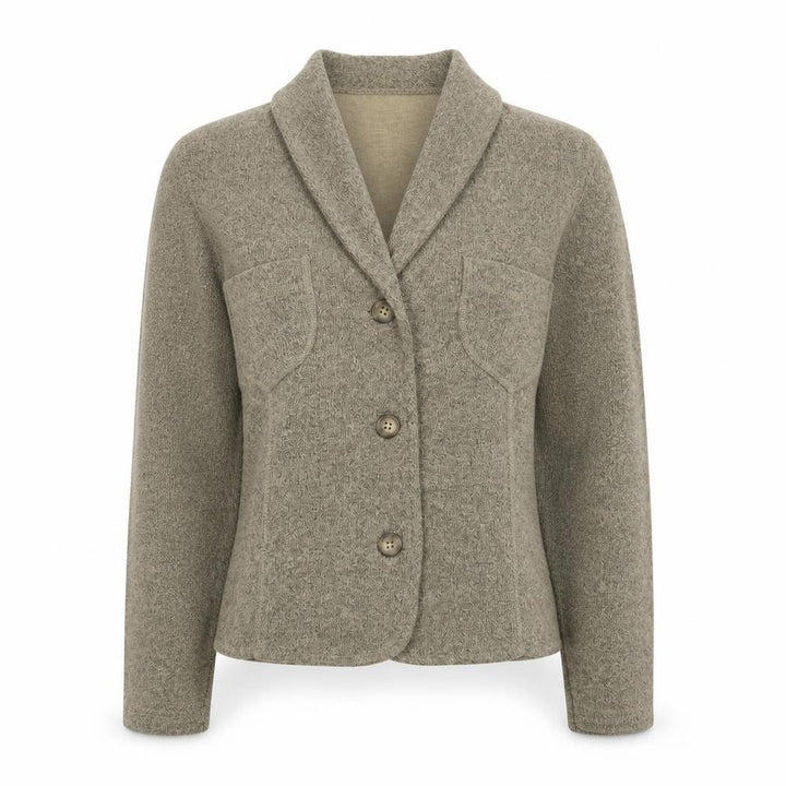 Wallis Womens Beige Knit Collared Button Cardigan Size 10