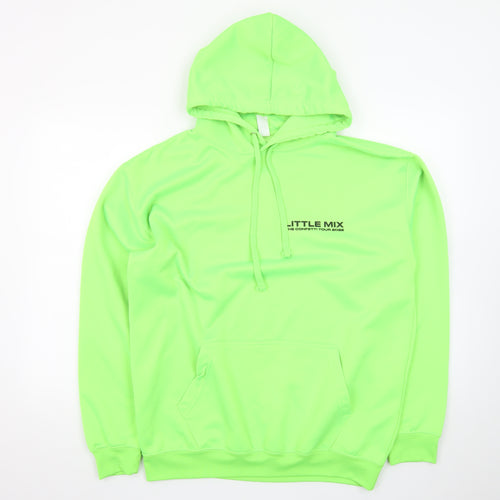 Just Hoods Little Mix Neon Green Pullover Hoodie Women L Graphic Tour 2022