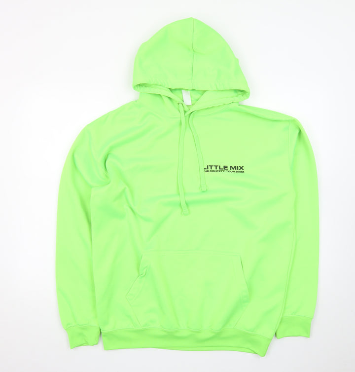 Just Hoods Little Mix Neon Green Pullover Hoodie Women L Graphic Tour 2022