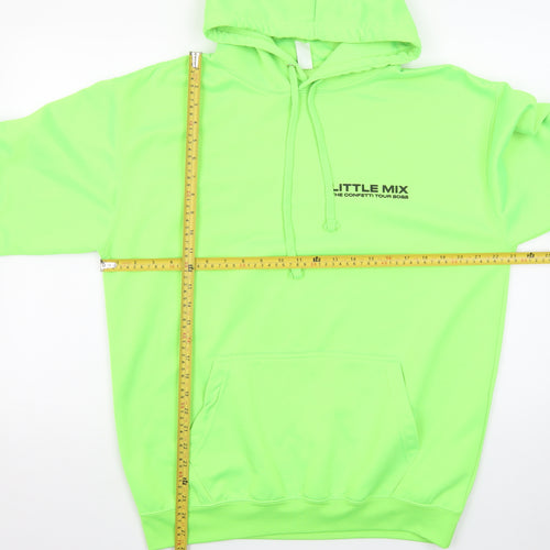 Just Hoods Little Mix Neon Green Pullover Hoodie Women L Graphic Tour 2022