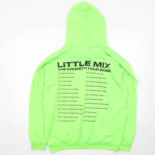 Just Hoods Little Mix Neon Green Pullover Hoodie Women L Graphic Tour 2022