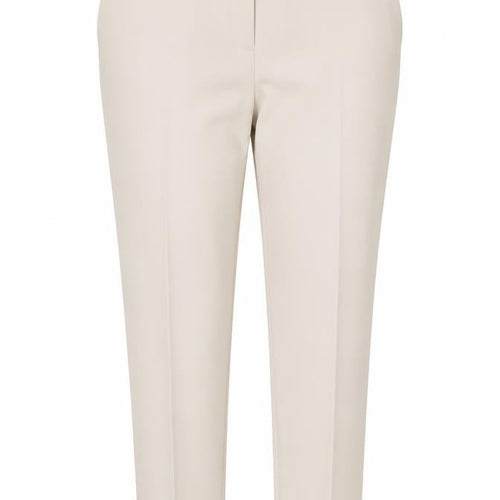 Dunnes Stores Women’s Beige Straight Leg Trousers Size 14 Polyester Blend