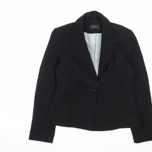 Principles Women Black Size 12 Classic Single-Breasted Blazer
