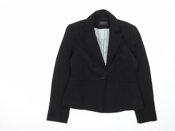 Principles Women Black Size 12 Classic Single-Breasted Blazer
