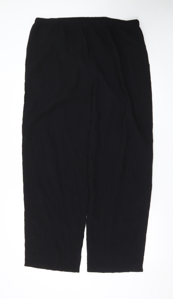 Orvis Women's Black L Relaxed Straight Leg Trousers