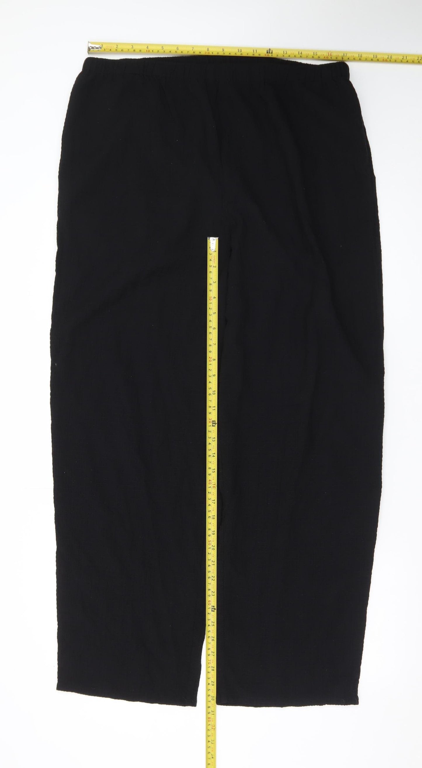 Orvis Women's Black L Relaxed Straight Leg Trousers