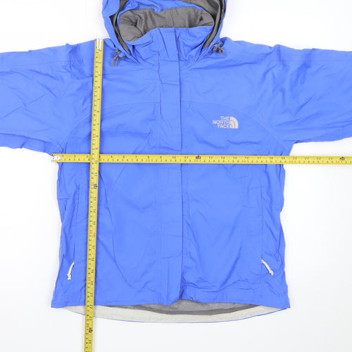 The North Face Women's Blue XS Waterproof Hooded Rain Jacket