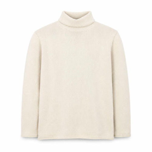 Laura Ashley Men’s Beige Roll Neck Cotton Jumper Medium