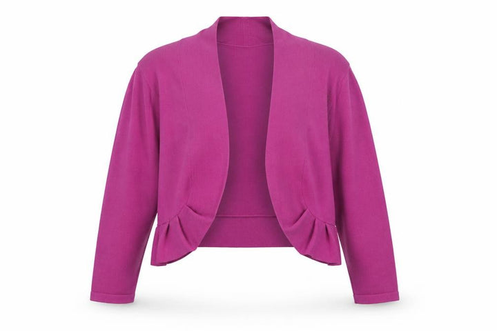 Monsoon Women’s Purple Cotton Shrug Cardigan L Lightweight Knit
