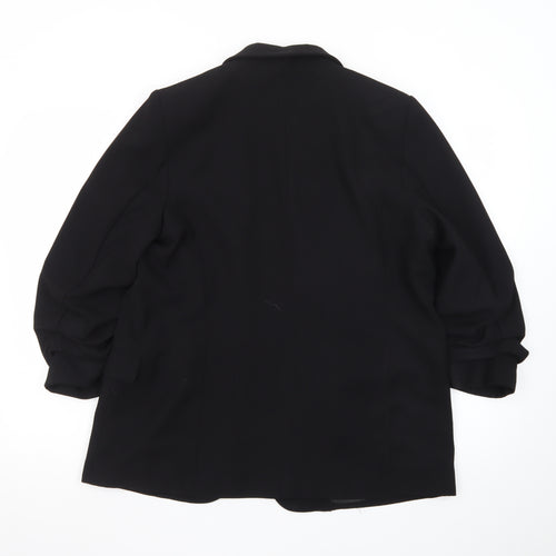 Marks and Spencer Women’s Black Blazer Jacket Size 14 Regular Fit